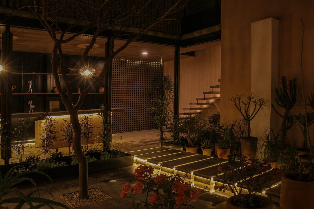 Patio noche café