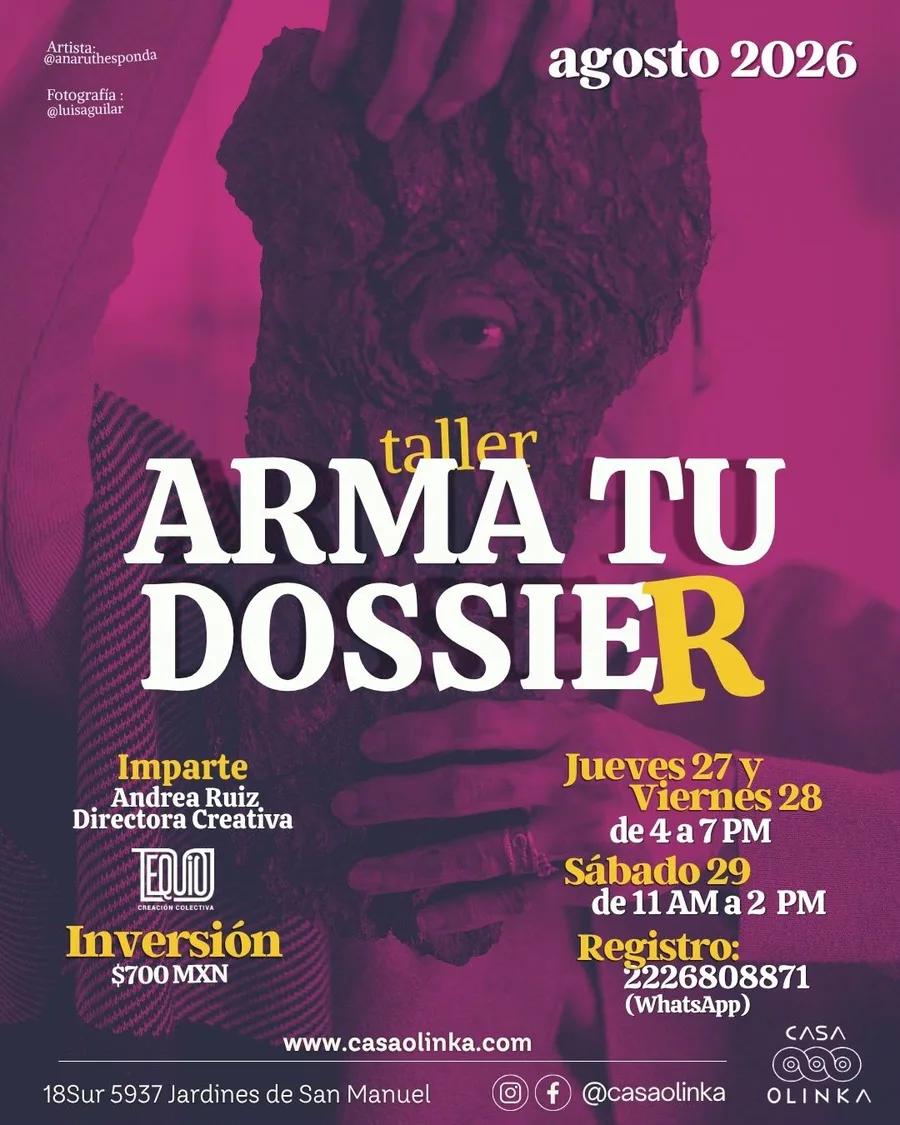 Cartel del taller Arma tu dossier