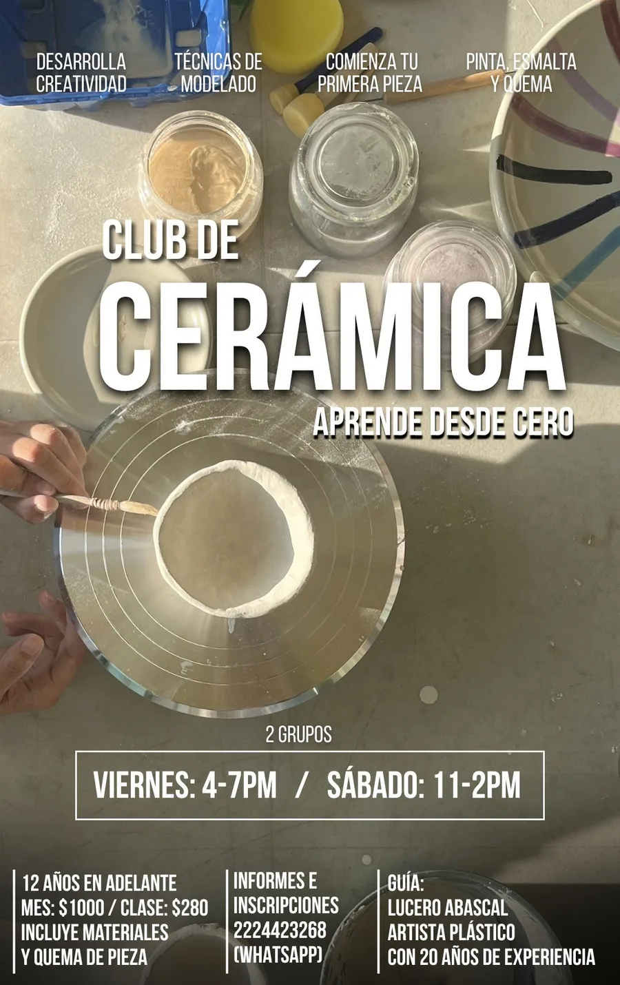 Cartel del Club de Cerámica