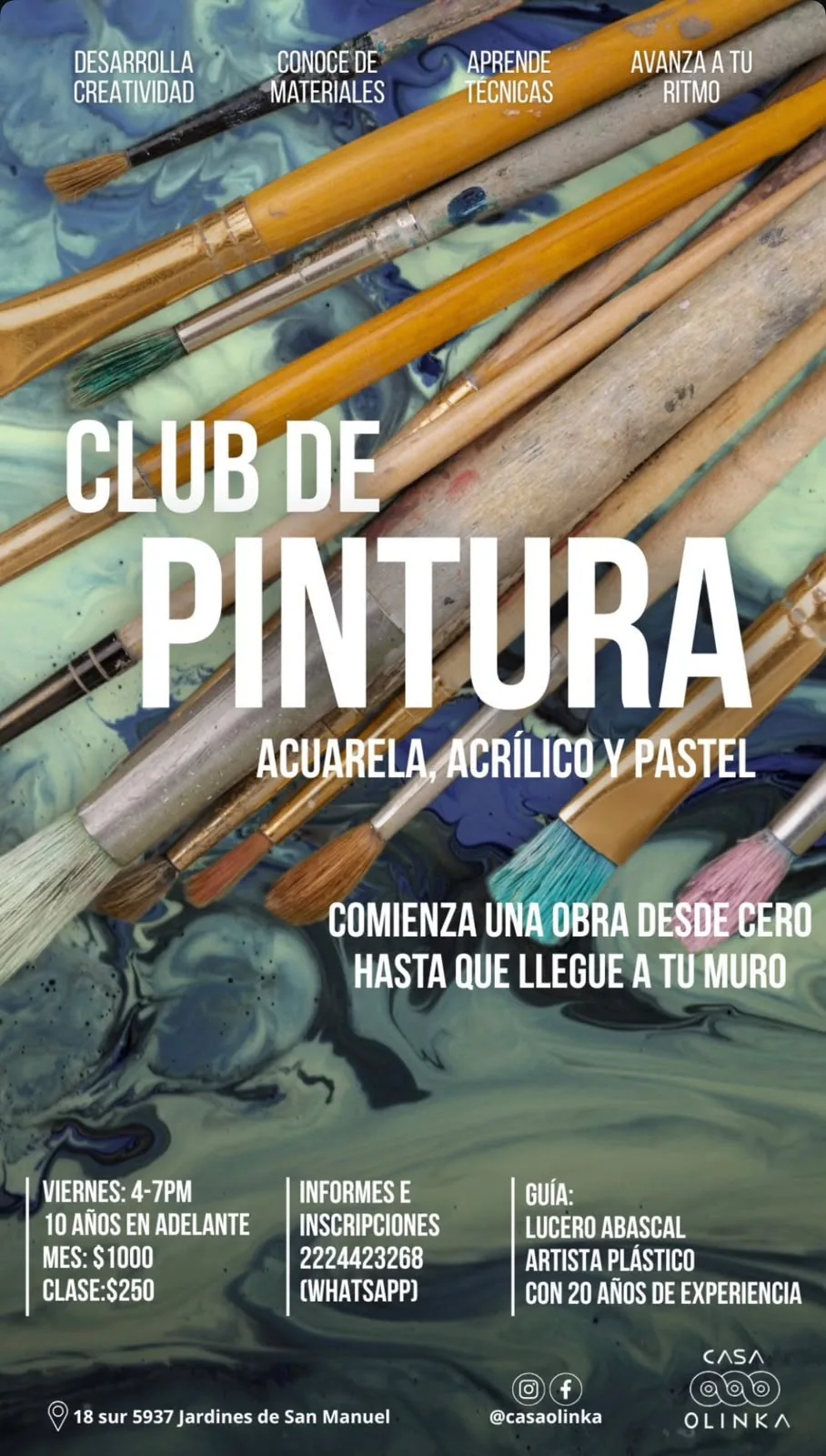 Cartel del Club de Pintura